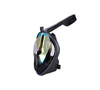 JINGYAN Lunettes de Natation Diving Mask Polarized Snorkel Full Face Equipment Swimming Goggles with Nose Cover(C)