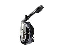 JINGYAN Lunettes de Natation Diving Mask Polarized Snorkel Full Face Equipment Swimming Goggles with Nose Cover(A)