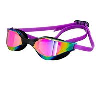 JINGYAN Lunettes de Natation Silicone Swimming Goggles Waterproof Plating Double Glasses Men Lens Pool Eyewear(Purple)
