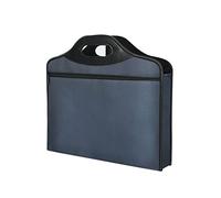 JINGYAN Mallettes Cloth Portable Document Bag Canvas Business Zipper Brief Case Men and Women Information