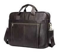 JINGYAN Mallettes Laptop Bag Men Leather Bags Briefcases Genuine Messenger for Document Computer