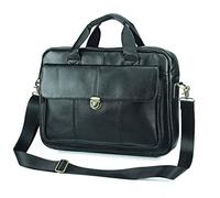 JINGYAN Mallettes Large Men Leather Handbags for Laptop Male Business Travel Shoulder Bag Big Briefcase Cross Body Messenger