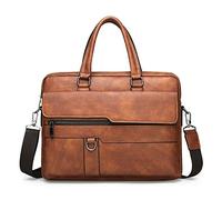 JINGYAN Mallettes Office Laptop Bag Travel Briefcase Male Shoulder Water Resistant Business Messenger Briefcases for Men and Women Tote Bags