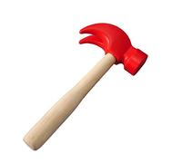 JINGYAN Marteaux Simulation hammer wooden handle solid toy beat repair tool mini PP plastic super strong