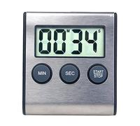 JINGYAN Minuterie de Cuisine Digital Kitchen Timer Magnetic Chronometer LCD Screen Magnet Alarm Clock Cooking Count Up Countdown Stopwatch