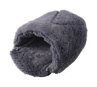 JINGYAN Paniers pour Chiens Cave Non Slip Cushion Bed Hamster Nest Hedgehog Hideout Small Animals Cage Supplies Warm House 4 Colors(Dark Grey,L)