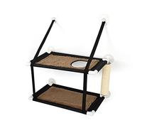 JINGYAN Paniers pour Chiens Double Layer Cat Sucker Hammock Washable Pet Hammock Comfortable Hanging Nest Breathable for Window Supplies