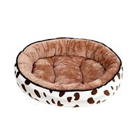 JINGYAN Paniers pour Chiens Super Soft Pet Bed Summer Pet Cool Feeling Nest Round Bed for Pets Cats Dogs Winter Summer Bed 3 Sizes Pet House(1,S 40cmx30cm)