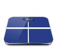 JINGYAN Pèse-personne numériques Body Fat Scale Bathroom Scales Smart Electronic Digital Composition Analyzer Compatible LCD Display(Sapphire blue)