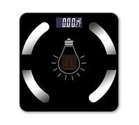 JINGYAN Pèse-personne numériques Body Weight Bathroom Scale Solar High Precision Weighing Rechargeabl