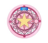 JINGYAN Pèse-personne numériques Cute Pink Magic Array Bathroom Scale LCD Display Electronic Digital Body Weighing Smart Fat Balance Floor