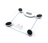 JINGYAN Pèse-personne numériques Digital Body Weight Bathroom Scale with Step-On Technology and Tempered Right Angle Glass Balance Platform 400lb/180kg 28cm
