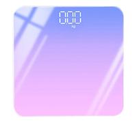 JINGYAN Pèse-personne numériques Digital Body Weight Bathroom Scales High Precision Weighing LCD Display Rainbow Scale Girls Gift