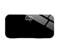 JINGYAN Pèse-personne numériques Smart Body Scale Digital Bathroom Mirror Mini Electronic With Monitoring Room Temperature
