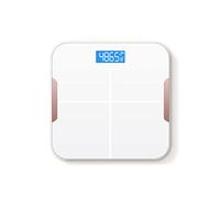 JINGYAN Pèse-personne numériques Smart Weight Scale Glass Body Fat Lcd Display USB Charging Bathroom Accessories