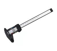 JINGYAN Pieds à coulisse Vernier 150mm Electronic Digital Caliper Carbon Fiber Dial Vernier Gauge Micrometer Measuring Tool Ruler 0.1mm(Black0-150mm)