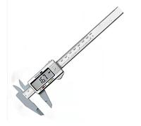 JINGYAN Pieds à coulisse Vernier 150mm Electronic Digital Caliper Carbon Fiber Dial Vernier Gauge Micrometer Measuring Tool Ruler 0.1mm(Silver0-150mm)