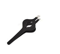 JINGYAN Pinces à épiler Slant Tip Hair Removal Tweezers Stainless Steel Slanted Flat Point Professional Eye Brow