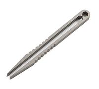 JINGYAN Pinces à épiler Titanium Tweezer Clamp Pick Up Clip Precise Grip Hair Removal Eyelash Remover Eyebrow Plier Makeup Tool Extensions(Silver)