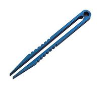JINGYAN Pinces à épiler Titanium Tweezer Clamp Pick Up Clip Precise Grip Hair Removal Eyelash Remover Eyebrow Plier Makeup Tool Extensions(Blue)