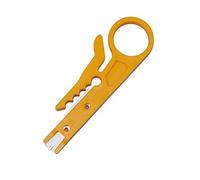 JINGYAN Pinces à sertir Cable stripper crimping pliers Crimping tool Multi-tool Cutting pocket(Yellow)