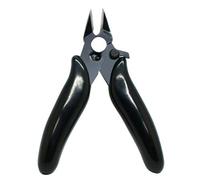 JINGYAN Pinces universelles Diagonal Pliers 3.5 Inch Mini Wire Cutter Small Soft Cutting Electronic Wires Insulating Rubber Handle Model Hand Tools(Black)