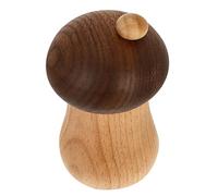 JINGYAN Porte-cure-dents Toothpick Holder Dispenser Box Wood Holders Lidcase Cute Novelty Decorative Toothpicks Container Cotton Jar Mushroom Swab Bottle