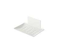 JINGYAN Porte-savons 1pc Black White Bathroom Soap Dish Rack Wall-Mounted Box Shower Tray Drainage Kitchen Storage(White)