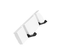 JINGYAN Portemanteaux Door back hook creative wall hanging coat on the hole-free hanger(White,5 Hooks)