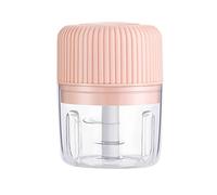 JINGYAN Presse-ail Aliments électriques Chopper Ail Mini Food Blender Fast hachage pour Gingembre Ginger Légumes Fruits(100ml Pink)