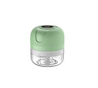 JINGYAN Presse-ail Mini Electric Garlic Chopper Meat Grinder Masher Machine Sturdy Durable Crushed Ginger Vegetable Crusher Kitchen Tool(Green)