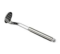 JINGYAN Presse-purée Fruit Mashers Pressure Mud Stainless Steel With Handle Multi Purpose Kitchen Tools For Food Mashed Potato Masher 3Colors(Silver)