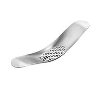 JINGYAN Presse-purée Stainless Steel Curved Garlic Press Mincer Manual Ginger Crusher Masher Multifunction Shredder Kitchen Fruit Vegetable Gadgets