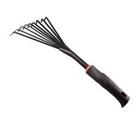 JINGYAN Râteaux 2pcs Nine-Tooth Rake Small Household Outdoor Removal of Fallen Leaves Flat Soil Agricultural Gardening Tools