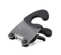 JINGYAN Repose-cuillères Stainless Steel Pot Edge Clip Anti-scald Spoon Rack Kitchen Gadget Rubber Vegetable Tool(Black)