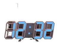 JINGYAN Réveil 3D LED Digital Alarm Clock Three-Dimensional Wall Hanging Watch Table Calendar Thermometer Electronic Furnishings(BU)