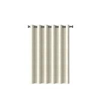 JINGYAN Rideaux de Douche Shower Curtains Thickened Linen Waterproof Solid Color Bath Curtain for Bathroom Bathtub Luxury Hooks(1.4-1.6m)