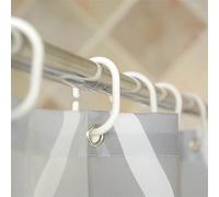 JINGYAN Rideaux de Douche Waterproof Shower Curtain with 12 Hooks Geometric Printed Bath Curtains Water Drop Pattern Polyester Cloth Bathroom Accessories(W200xH200cm)