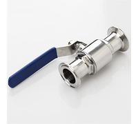 JINGYAN Robinets à boisseau sphérique Ball Valve Stainless Steel Food-grade Sanitary Fixture Ring Fast Connecting Straight Ball Valve Plumbing Supply(25mm-50.5)