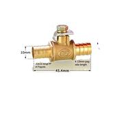 JINGYAN Robinets à boisseau sphérique Red Handle Small Ball Valve Copper Thickened Pagoda Intubation Inner Wire Outer Teeth Switch Straight Valve(FC-4-4)