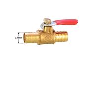 JINGYAN Robinets à boisseau sphérique Red Handle Small Ball Valve Copper Thickened Pagoda Intubation Inner Wire Outer Teeth Switch Straight Valve(FC-4-7)