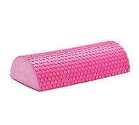 JINGYAN Rouleaux en mousse Half Round EVA Foam Roller for Yoga Pilates Fitness Equipment Balance Pad Blocks With Massage(Pink)