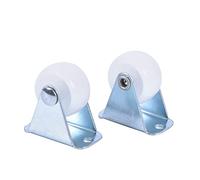 JINGYAN Roulettes 10kg Universal Casters Furniture Wheel Castor White PP Wear-resisting Handiness Nylon One Way