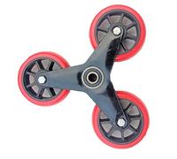 JINGYAN Roulettes 2pcs roulettes roues pivotantes chariot à bagages d'escalade triangle et de trépied lestées rouges