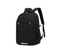 JINGYAN Sac à dos pour homme Nylon Laptop Backpack School Bag Student Travel Leisure Sports Portable Lightweight Office Business Work(Orange)