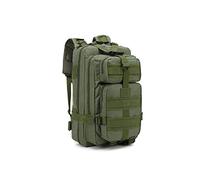 JINGYAN Sac à dos pour homme Nylon Waterproof Outdoor Tactical Rucksacks Military Hiking Camping Sports Backpack Travel Trekking Fishing Bag(Green)