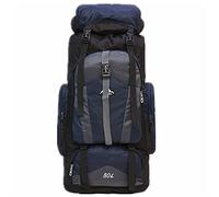 JINGYAN Sacs à dos d'extérieur Large Outdoor Backpack Waterproof Camping Hiking Backpack Men Women Climbing Travel Bag Lightweight Luggage Rucksack(Black)