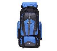 JINGYAN Sacs à dos d'extérieur Large Outdoor Backpack Waterproof Camping Hiking Backpack Men Women Climbing Travel Bag Lightweight Luggage Rucksack(Blue)