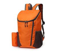 JINGYAN Sacs à dos d'extérieur Lightweight Foldable Backpack Waterproof Large Capacity Ultralight Outdoor Travel Men Women Sports Backpacks(Orange)