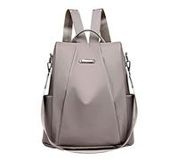 JINGYAN Sacs à dos d'extérieur Solid Color Women's Large-capacity Anti-theft Oxford Cloth Shoulder Bag Outdoor Canvas Oxford Cloth Shoulder Bag(Khaki)